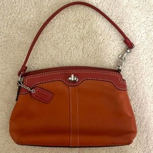 Rare coach top clasp orange